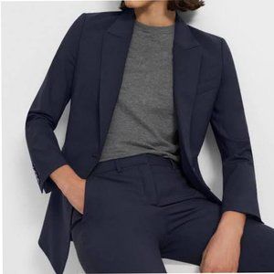 Banana Republic Blazer Academia Work Career Lady-like Cotton Classic Navy 8